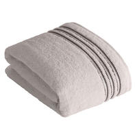 BADETUCH Cult de Luxe NOS Vossen Wäsche Grau 150/100 cm  - Grau, Basics, Textil (150/100cm) - Vossen