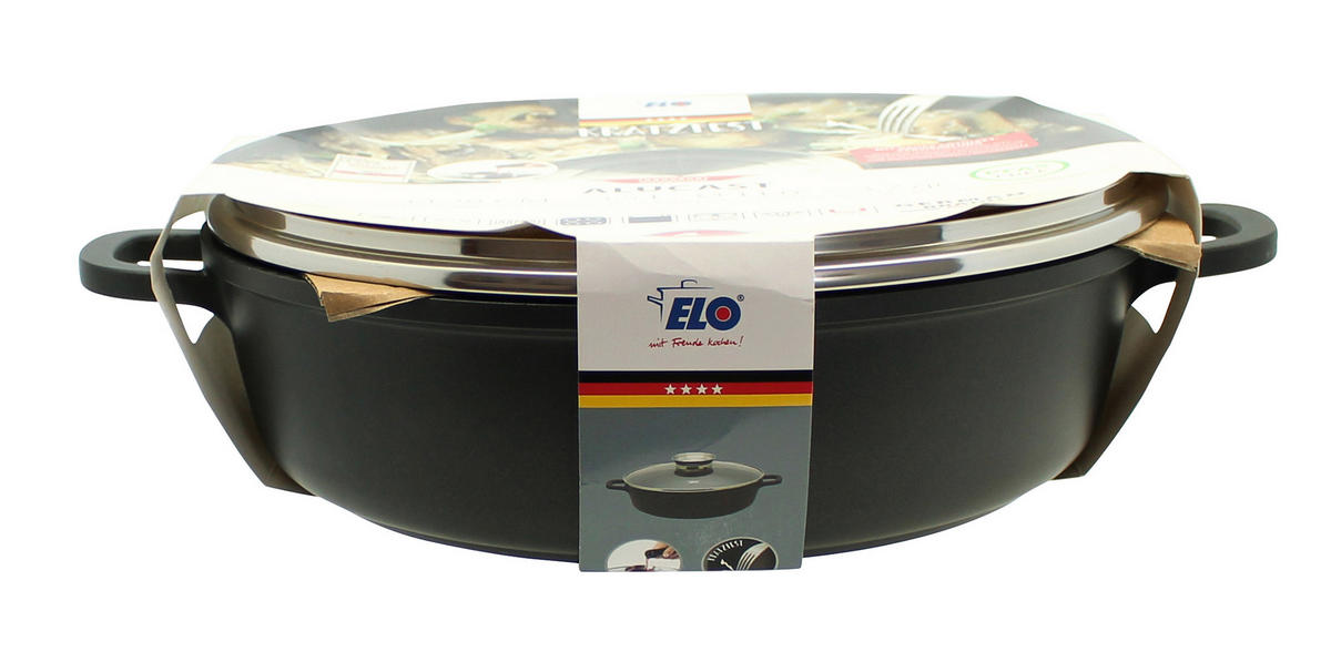 SERVIERPFANNE ELO Alucast Servierpfanne 28 cm  - Basics, Metall (28cm) - ELO