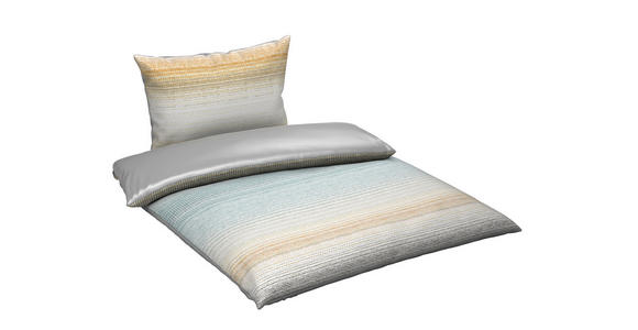 WENDEBETTWÄSCHE Satin 140/200 cm  - Grau, Textil (140/200cm) - Esposa