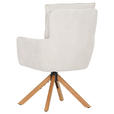 ARMLEHNSTUHL  Stoffauswahl, Sitzfläche 360° drehbar, automatische Rückholfunktion Cord  - Eichefarben/Beige, Design, Holz/Textil (60/95/62cm) - Novel