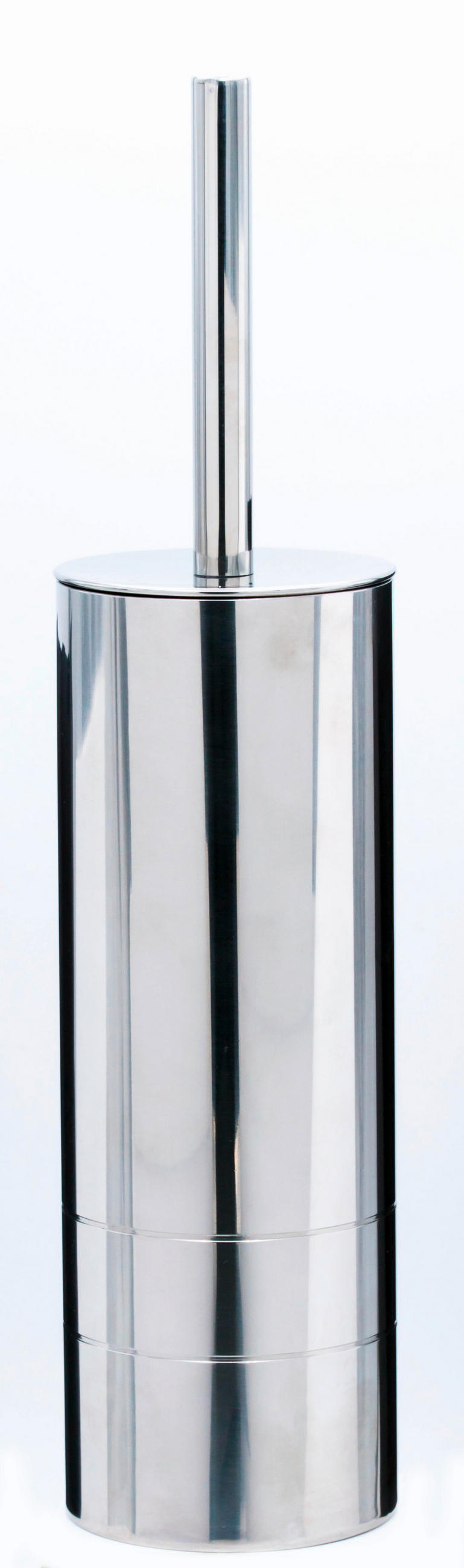 WC-BÜRSTE in Metall  Kunststoff   - Chromfarben, Basics, Kunststoff/Metall (9/38/9cm) - Sadena