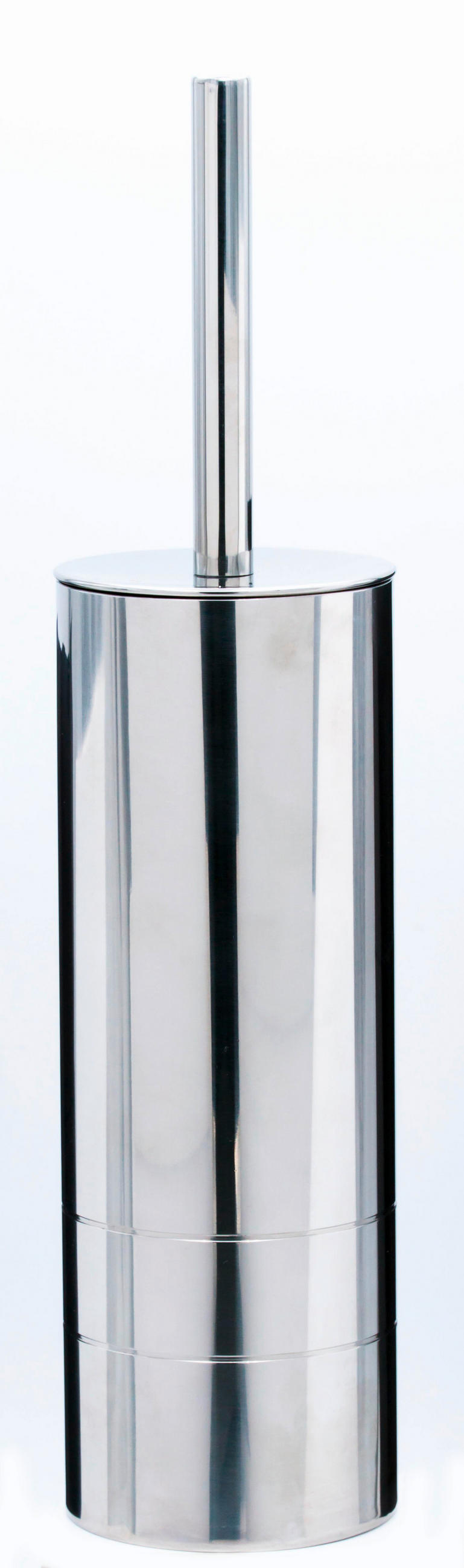 WC-BÜRSTE in Metall  Kunststoff   - Chromfarben, Basics, Kunststoff/Metall (9/38/9cm) - Sadena