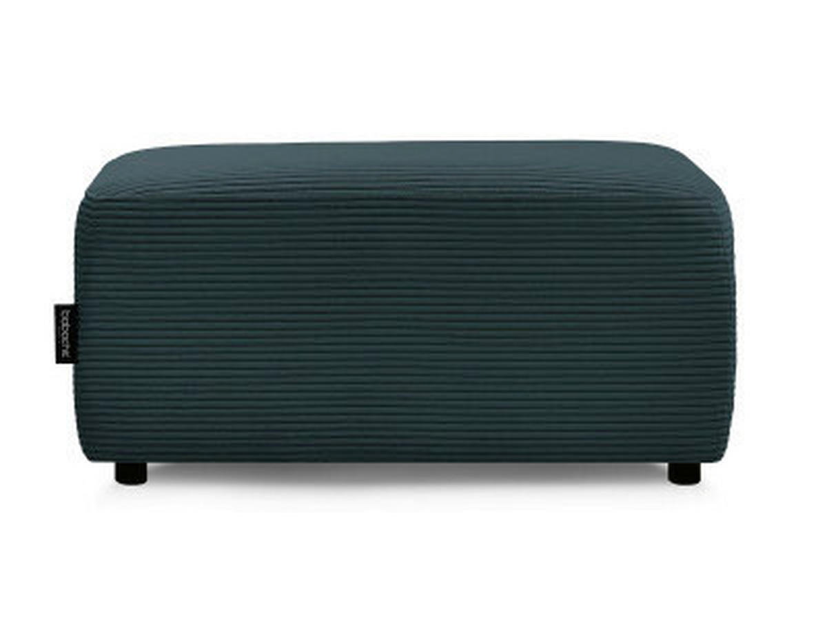 HOCKER ATILLA Cord Dunkelblau  - Schwarz/Dunkelblau, MODERN, Kunststoff/Textil (92/44/48cm)