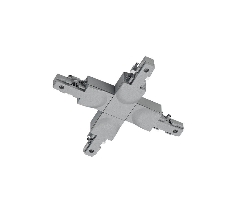 SCHIENENSYSTEM-VERBINDER - Titanfarben, Basics, Kunststoff (16/2/17cm) - Trio Leuchten
