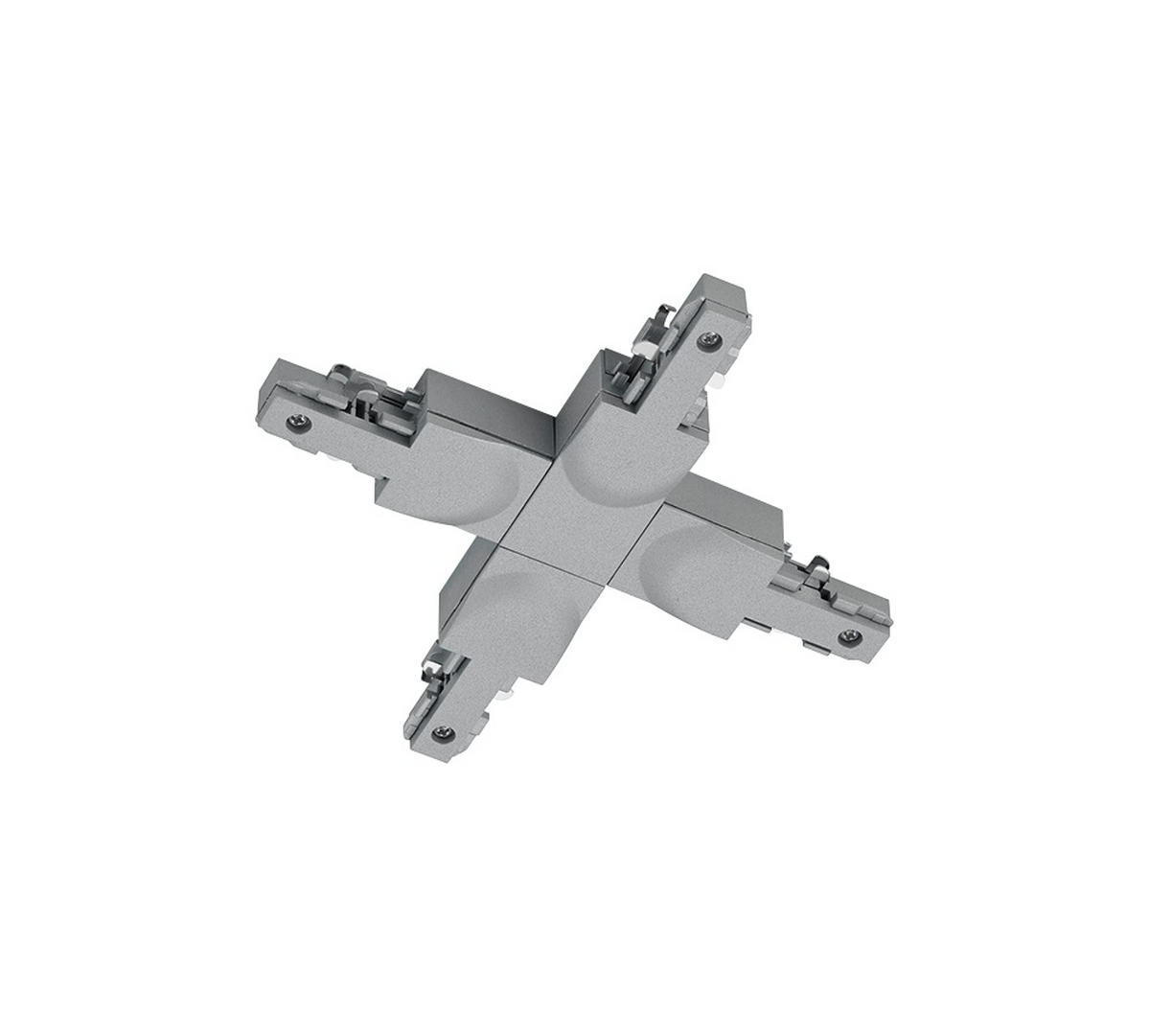 SCHIENENSYSTEM-VERBINDER DUOLINE TRACK-SYSTEM 16/2/17 cm   - Titanfarben, Basics, Kunststoff (16/2/17cm) - Trio Leuchten