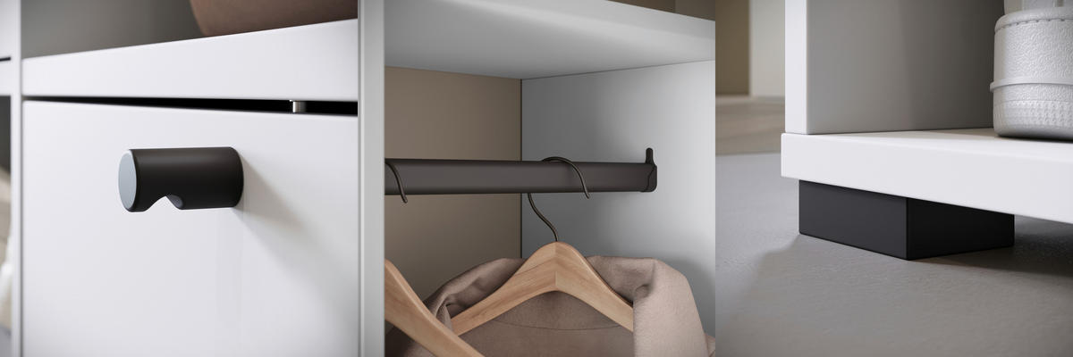 GARDEROBE  in 90/190/33 cm  - Weiss, Trend, Holzwerkstoff (90/190/33cm) - MID.YOU