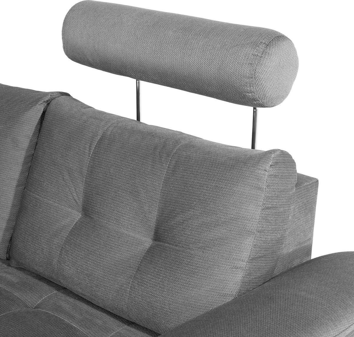 ECKSOFA in Webstoff Beige  - Dunkelbraun/Beige, Konventionell, Kunststoff/Textil (183/251cm) - Livetastic