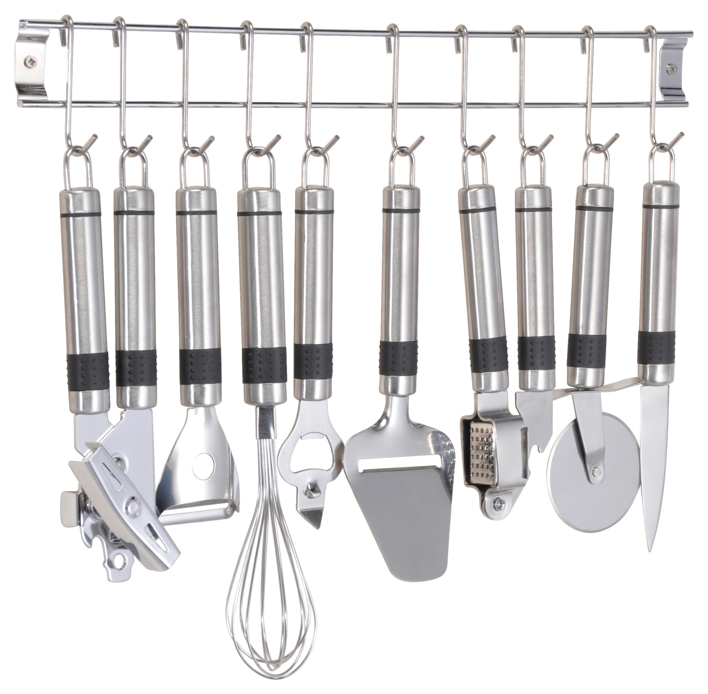 KÜCHENHELFERSET  - Silberfarben, Basics, Metall (50cm)