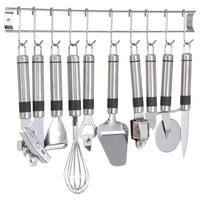 KÜCHENHELFERSET  - Silberfarben, Basics, Metall (50cm)