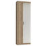 GARDEROBENSCHRANK Sonoma Eiche, Weiß - Alufarben/Weiß, Basics, Holzwerkstoff (60/196/36cm) - Carryhome GARDEROBENSCHRANK Sonoma Eiche, Weiß - Alufarben/Weiß, Basics, Holzwerkstoff (60/196/36cm) - Carryhome