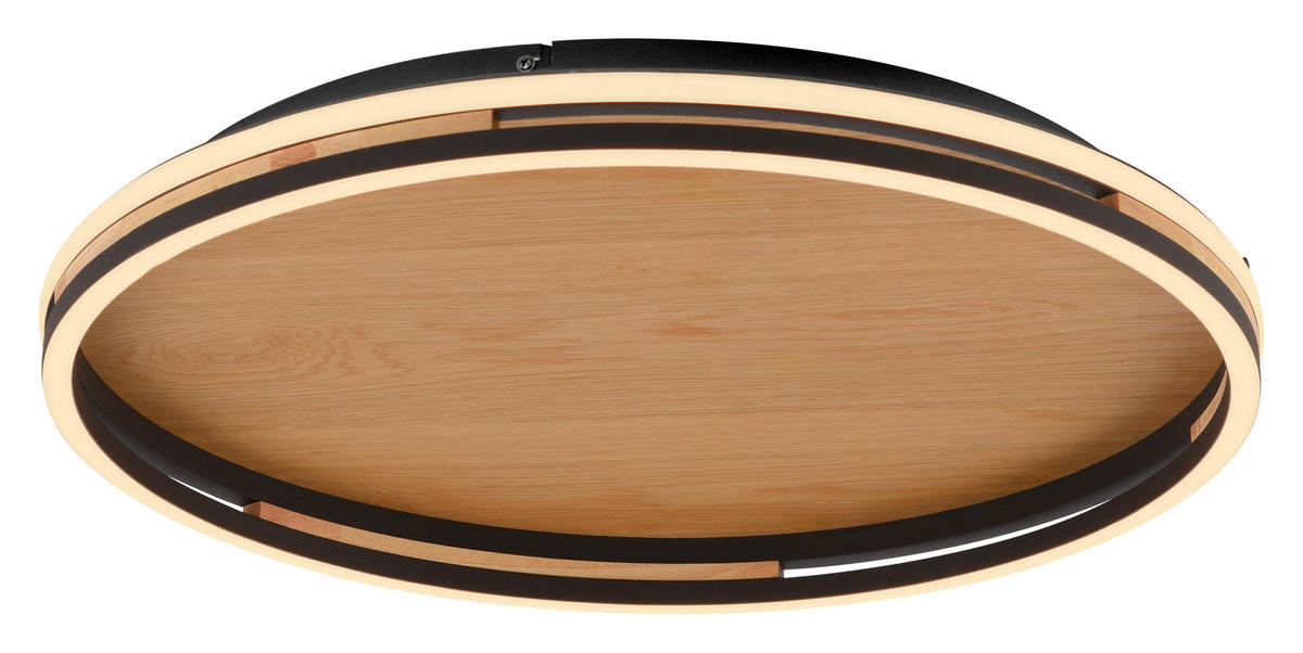 STROPNA LED-SVETILKA  Sveja   2700-5000 K   - barve hrasta, Natur, kovina/umetna masa (55/55/8cm)