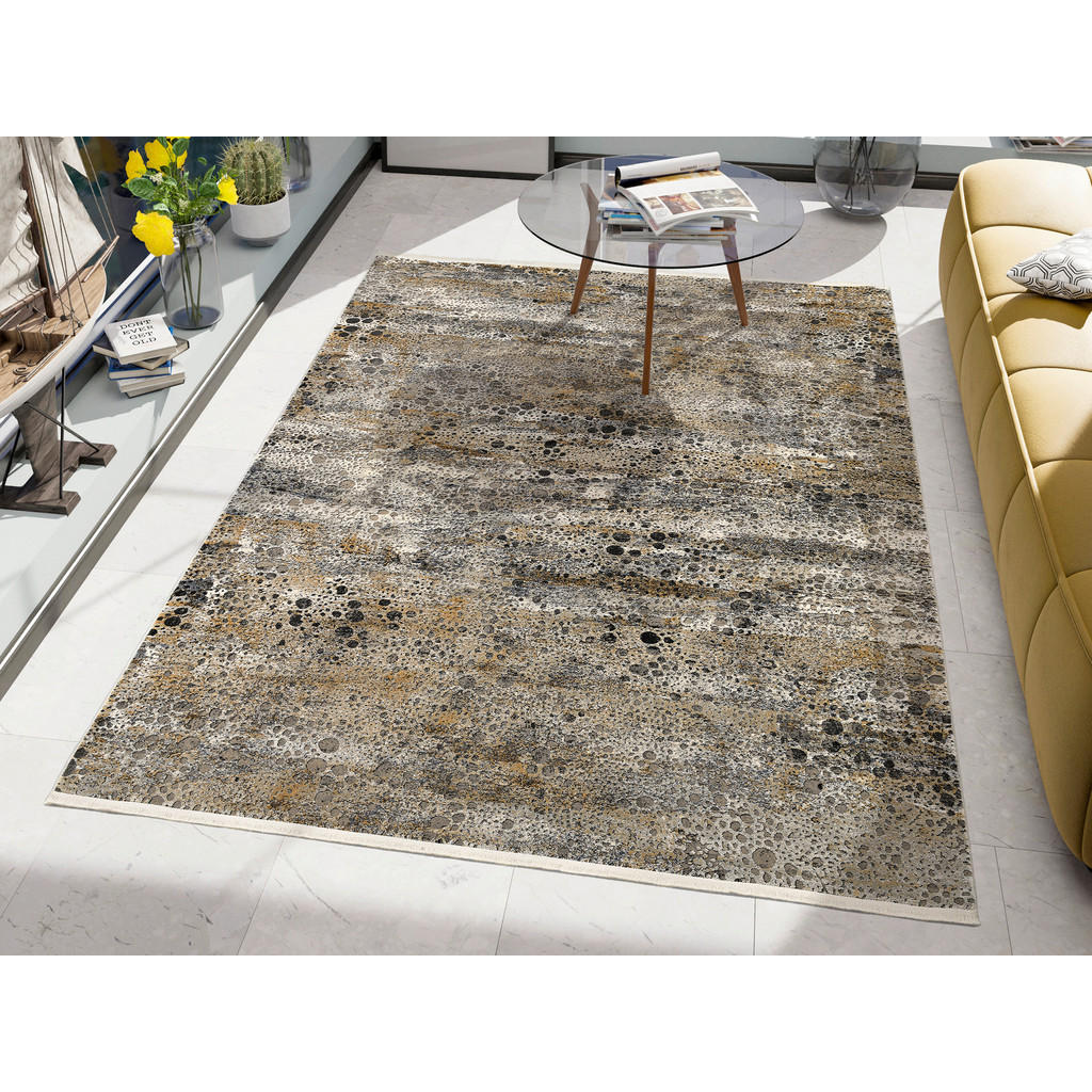 Thumbnail - Dieter Knoll Webteppich, Grau, Textil, Abstraktes, rechteckig, 80x150 cm, Oeko-Tex® Standard 100, für Fußbodenheizung ge...