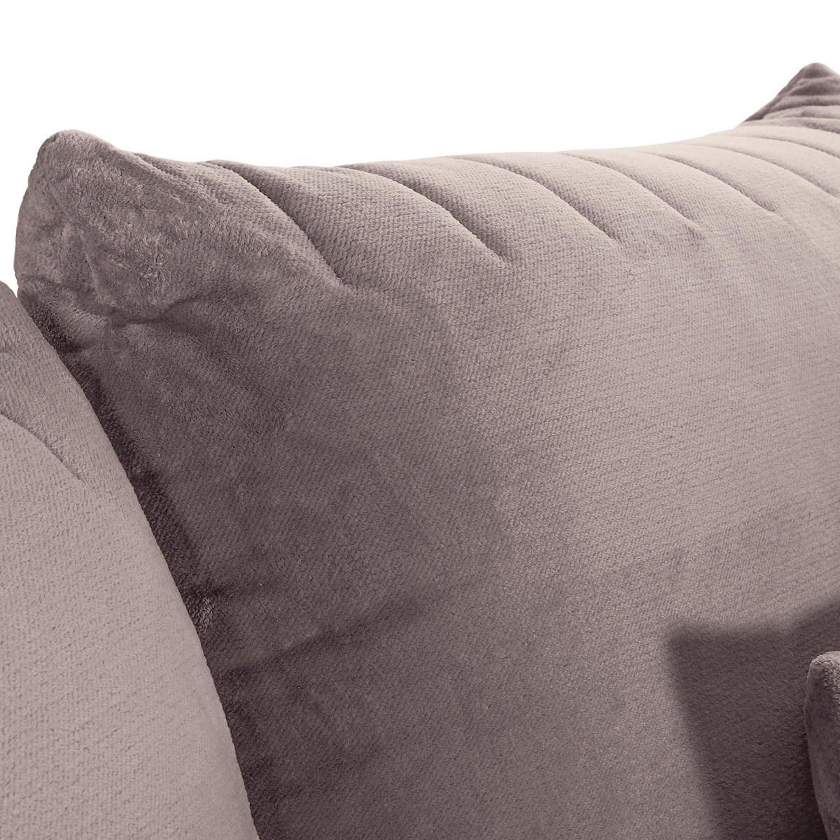 HÖRNSOFFA i plysch lerfärgad  - lerfärgad/svart, Klassisk, textil/plast (270/170cm) - MID.YOU