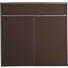SCHUHSCHRANK 102/98/33,5 cm - Alufarben/Braun, Design, Glas/Holzwerkstoff (102/98/33,5cm) - Dieter Knoll SCHUHSCHRANK 102/98/33,5 cm - Alufarben/Braun, Design, Glas/Holzwerkstoff (102/98/33,5cm) - Dieter Knoll