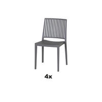 STAPELSTUHL Grau  - Grau, Basics, Kunststoff (57/80/56cm) - Siena Garden