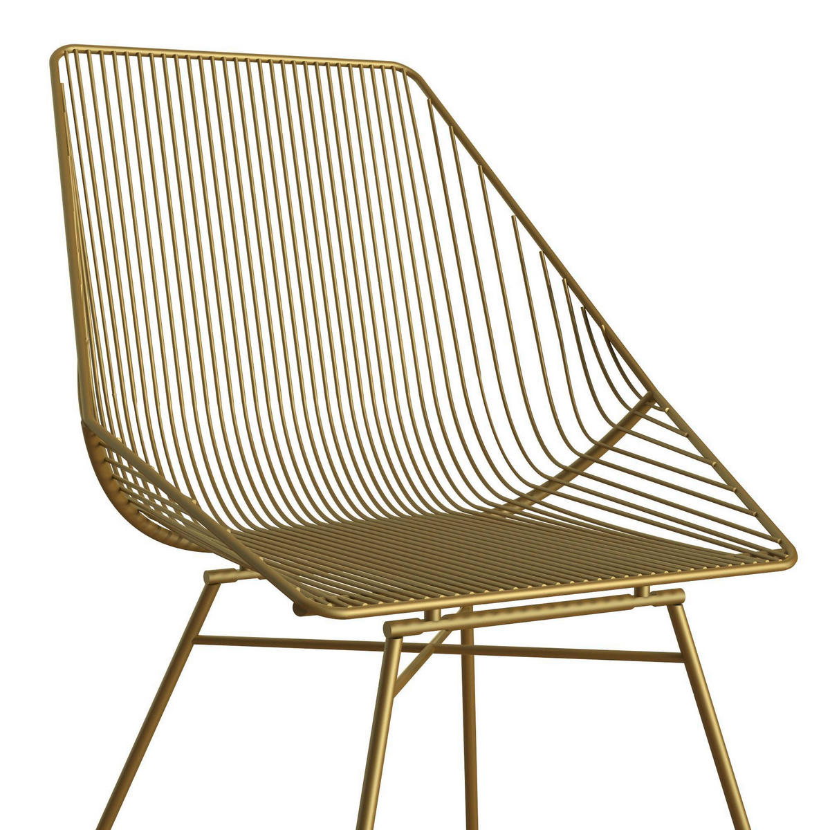 STUHL - Goldfarben, Design, Metall (59/83/54cm) - MID.YOU