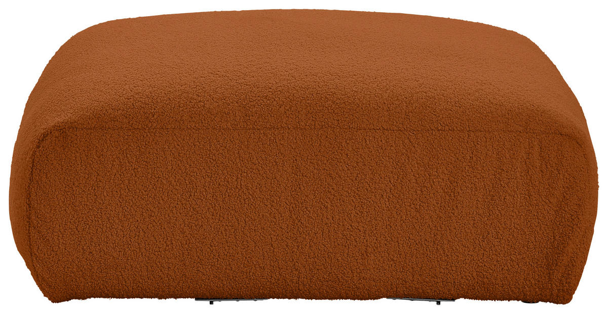 SOFAELEMENT in Flachgewebe, Teddystoff Rostfarben  - Rostfarben, Trend, Textil (82/45/122cm) - Livetastic