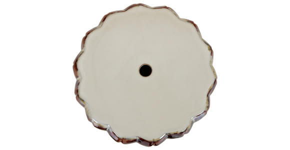 BEISTELLTISCH 32/32/45 cm Braun, Rosa, Weiß rund  - Braun/Rosa, Design, Keramik (32/32/45cm) - Carryhome