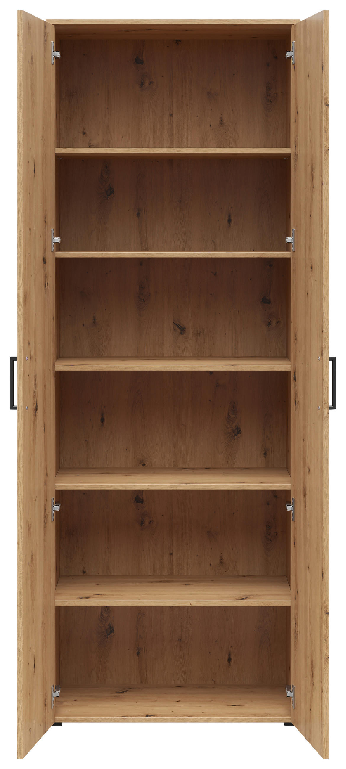 VÍCEÚČELOVÁ SKŘÍŇ, dub artisan, 70/195/40 cm - černá/antracitová, Moderní, kompozitní dřevo/plast (70/195/40cm) - Carryhome