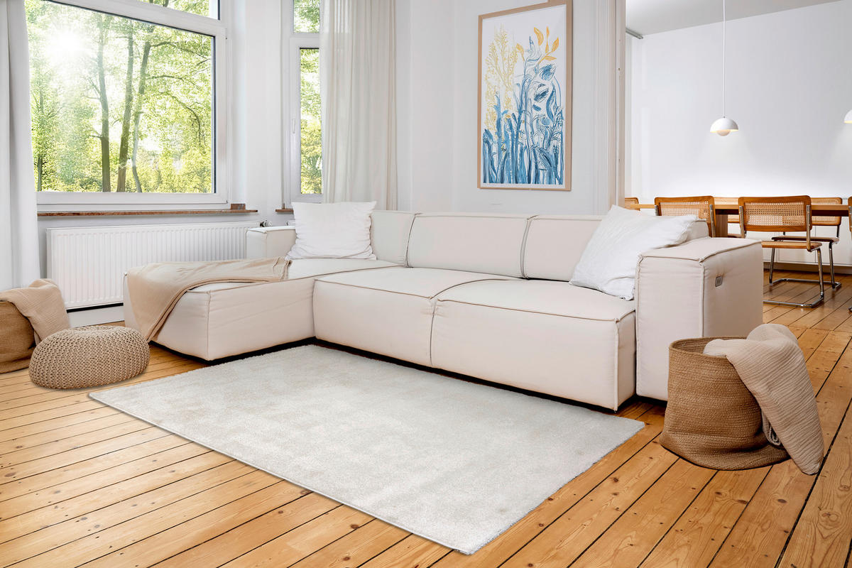 WEBTEPPICH 133/190 cm Sam Creme rechteckig  - Creme, Basics, Kunststoff (133/190cm) - Astra