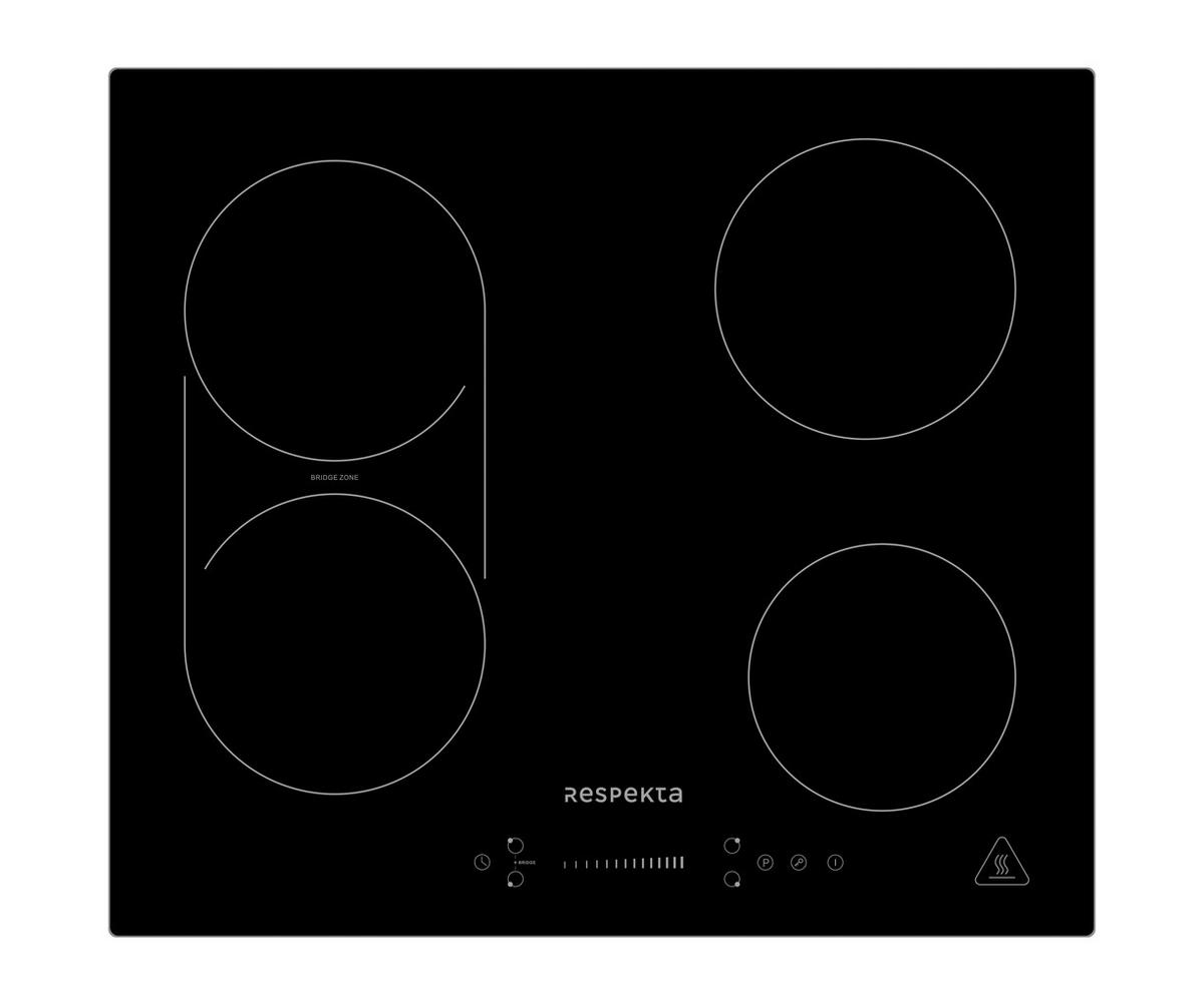 BACKOFENSET ASET7006600I  - Schwarz, Trend, Glas/Metall (59,5/59,5/56,5cm) - Respekta
