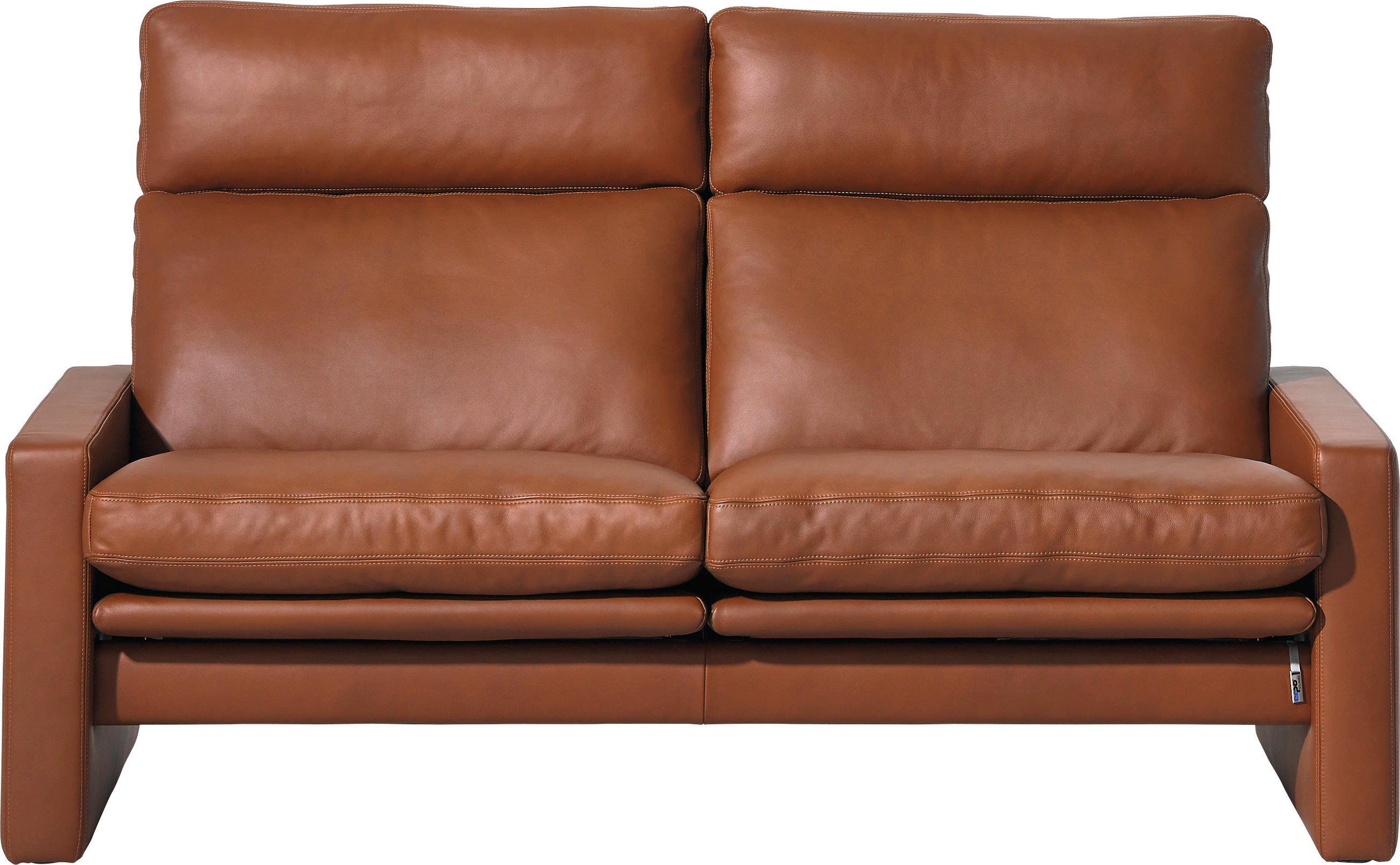 2-SITZER-SOFA Echtleder Braun  - Braun, KONVENTIONELL, Leder (160/97/95cm) - Erpo