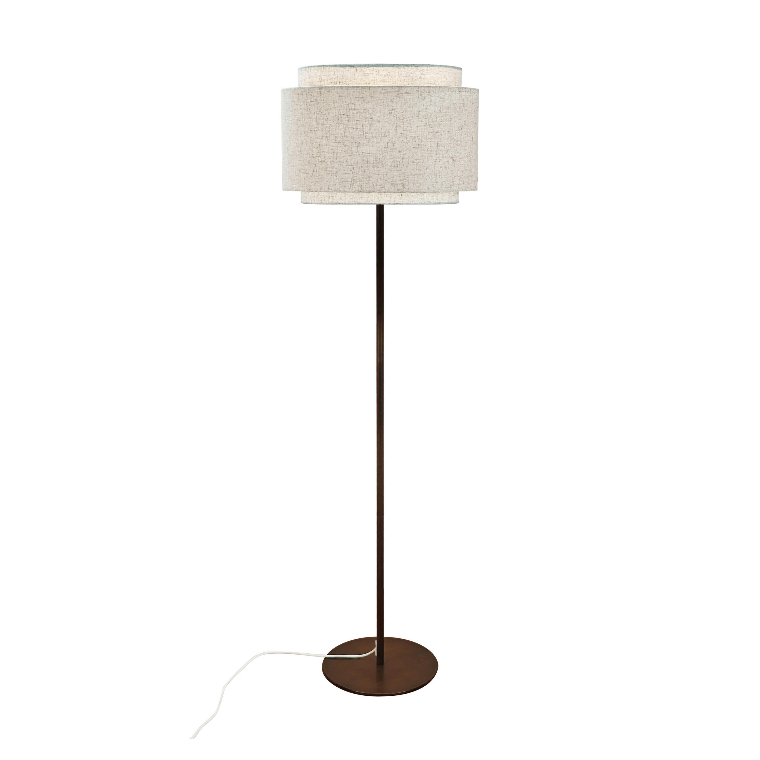 STEHLEUCHTE 150/45/30 cm   - Beige, Trend, Textil/Metall (150/45/30cm) - Nordlux