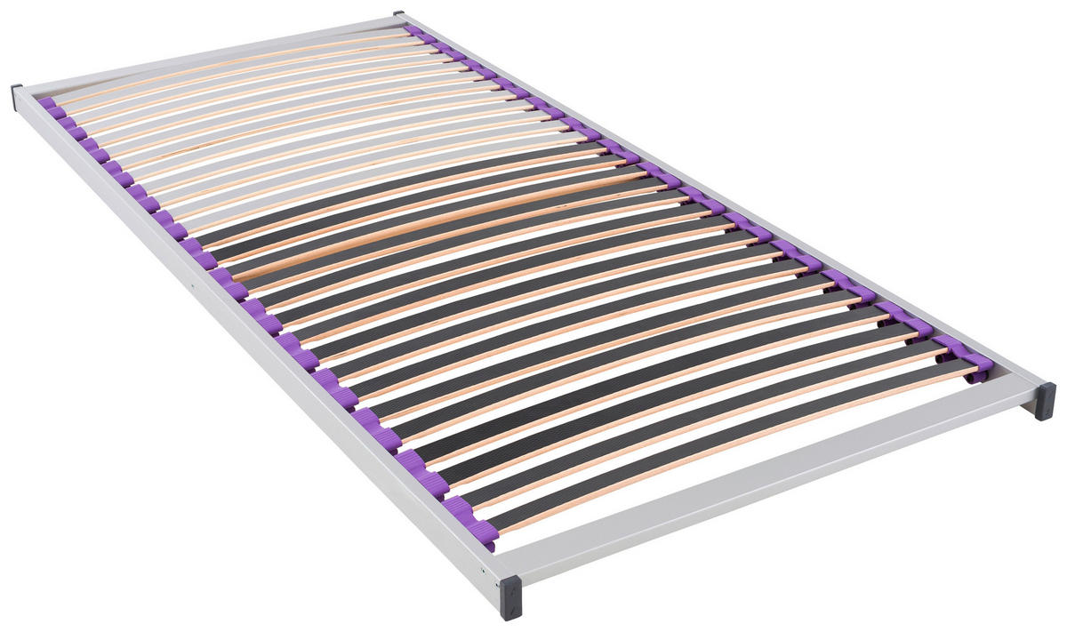 LATTENROST 90/200 cm Birke, Buche  - Dunkelgrau/Grau, Konventionell, Holz (90/200cm) - Träumeland