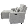 ECKSOFA  in Webstoff Grau  101/212 cm  - Schwarz/Grau, Design, Kunststoff/Textil (101/212cm) - Carryhome