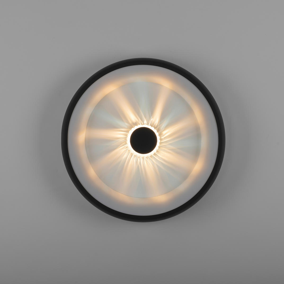 LED MENNYEZETI LÁMPA - fekete, Design, műanyag/fém (46,5/9,5cm)