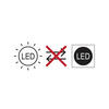 LED-DECKENLEUCHTE    53/50/8 cm  - Opal/Grau, Design, Kunststoff/Metall (53/50/8cm) - Globo