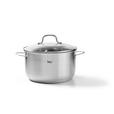 KOCHTOPFSET SAPHIRA 4-teilig  - Klar/Edelstahlfarben, Basics, Glas/Metall - Homeware Profession.