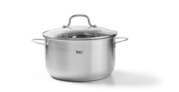 KOCHTOPFSET SAPHIRA 4-teilig  - Klar/Edelstahlfarben, Basics, Glas/Metall - Homeware Profession.