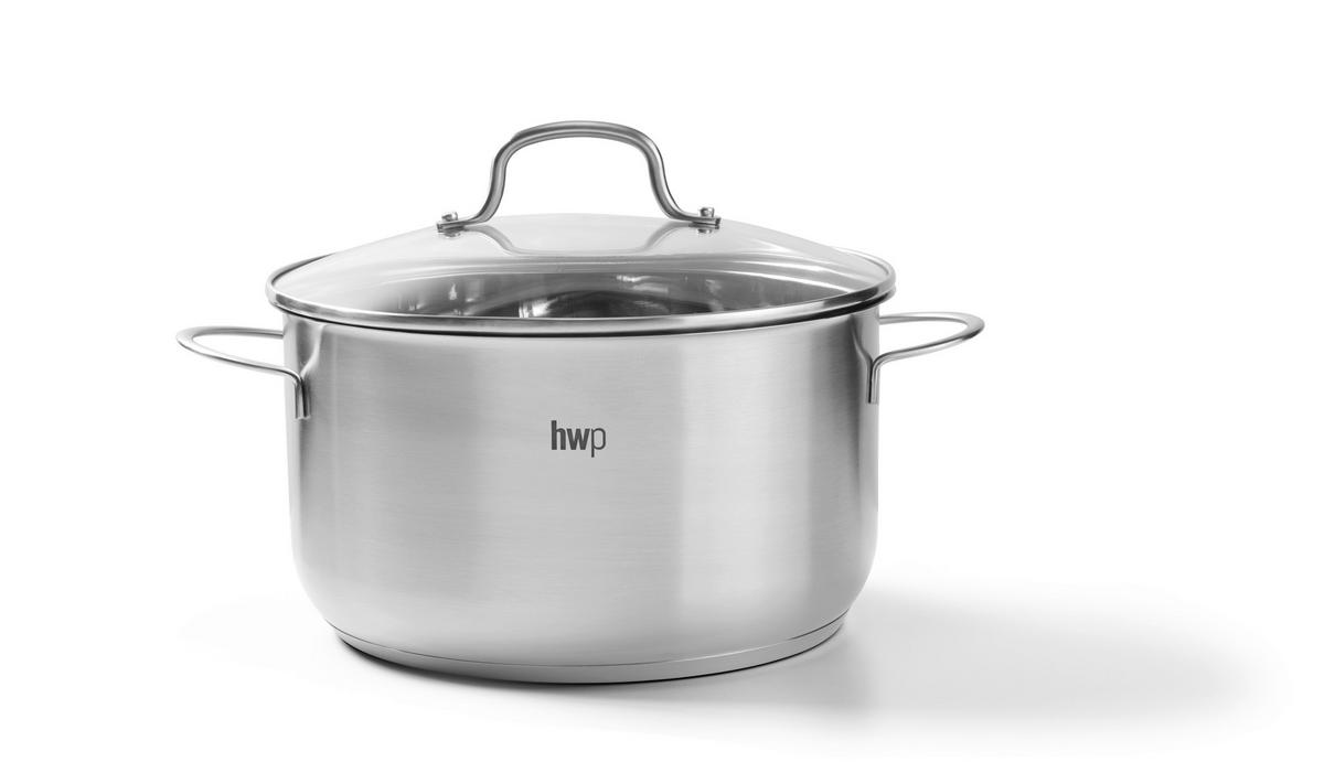 SADA HRNCŮ, 4dílné - čiré/barvy nerez oceli, Basics, kov/sklo - Homeware Profession.
