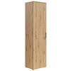 MEHRZWECKSCHRANK 50/195/40 cm  - Anthrazit/Schwarz, Modern, Holzwerkstoff/Kunststoff (50/195/40cm) - Carryhome