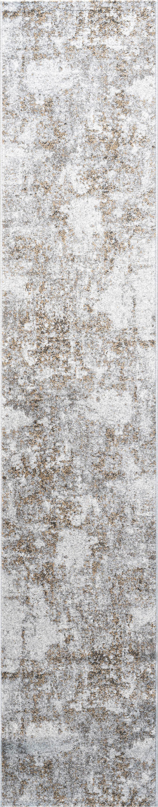 LÄUFER 67/340 cm Sorrent Grau, Silberfarben, Goldfarben  - Silberfarben/Goldfarben, Design, Textil (67/340cm)