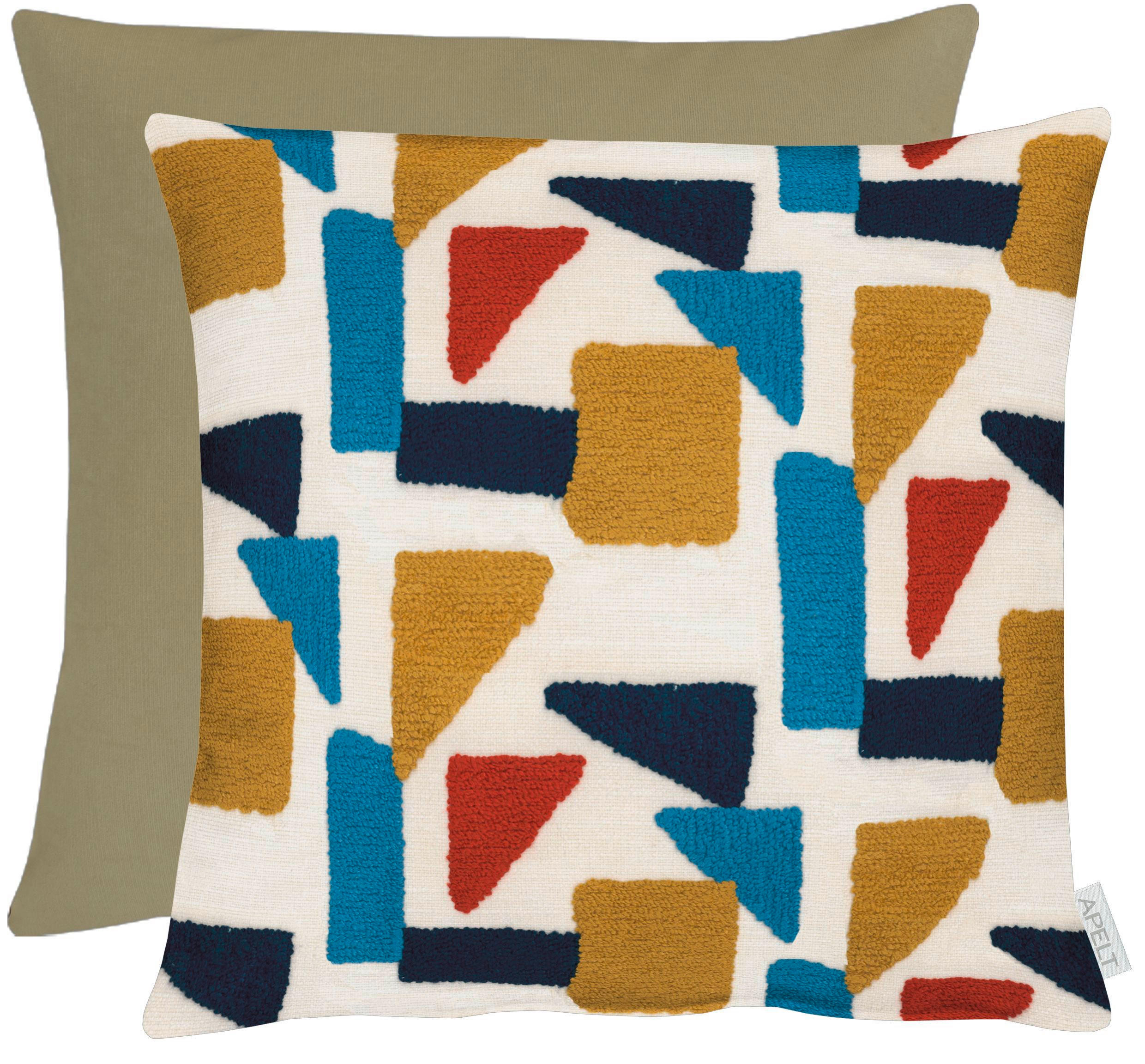 KISSENHÜLLE Unique 46/46 cm  - Blau/Gelb, Basics, Textil (46/46cm) - Novel