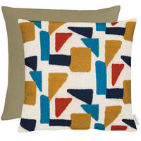 KISSENHÜLLE Unique 46/46 cm  - Blau/Gelb, Basics, Textil (46/46cm) - Novel