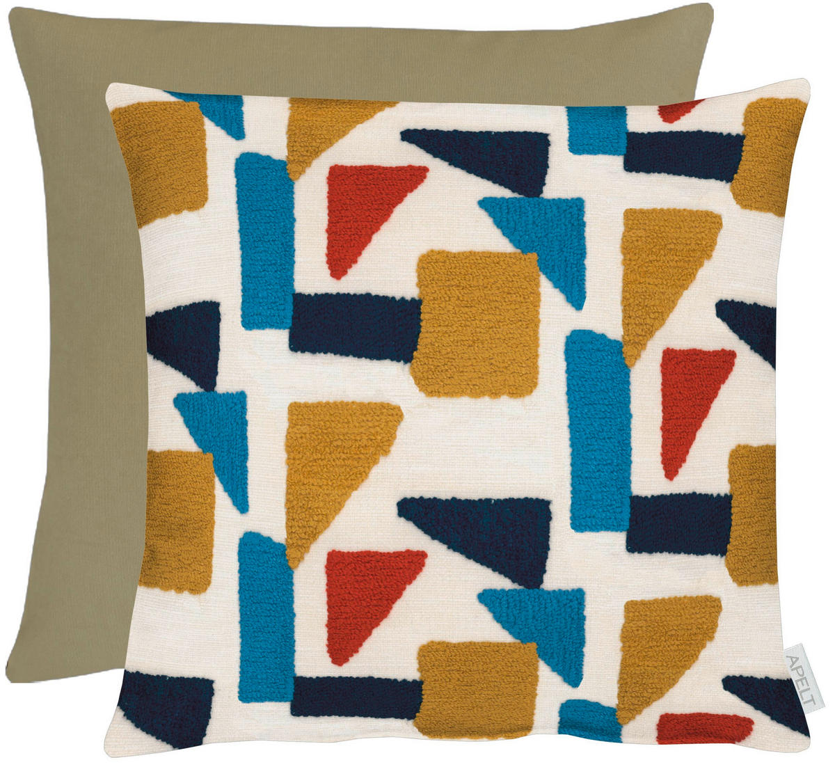 KISSENHÜLLE Unique 46/46 cm  - Blau/Gelb, Basics, Textil (46/46cm) - Novel