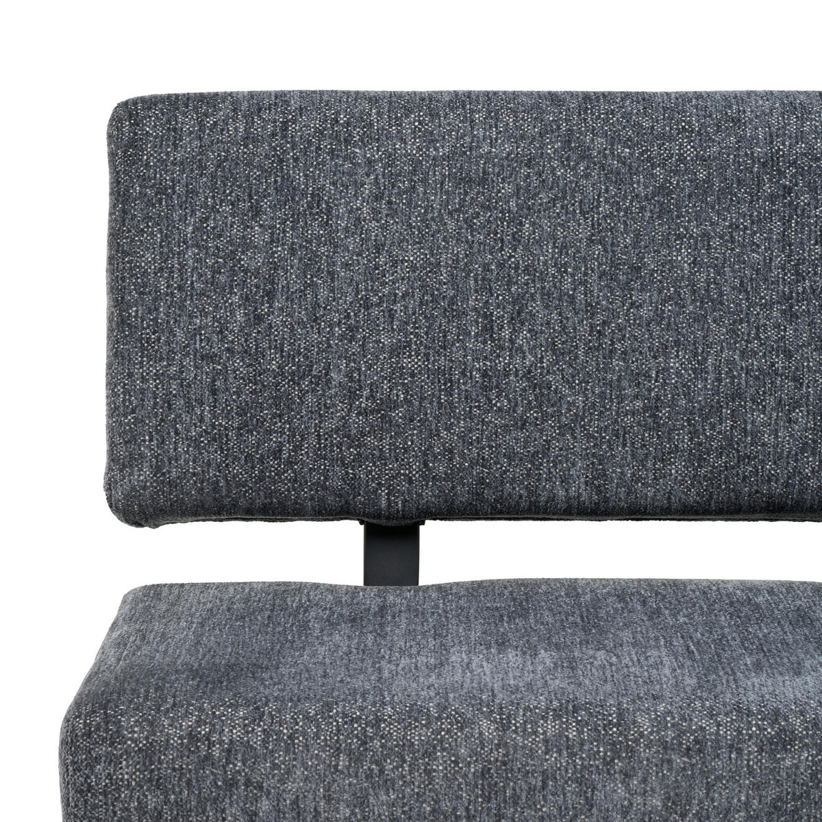 SITZBANK Metall, Textil Dunkelgrau  - Dunkelgrau/Schwarz, Konventionell, Textil/Metall (140/90/62cm) - MID.YOU