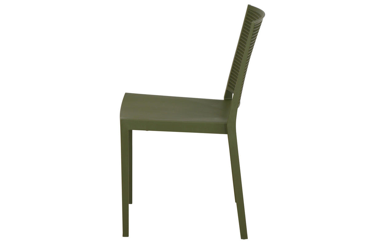 GARTENGARNITUR 3-teilig Stahl  - Grün, Basics, Kunststoff/Metall (80/80/80cm) - Siena Garden