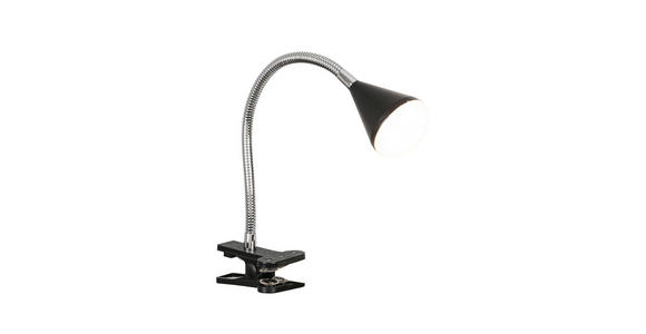 LED-KLEMMLEUCHTE 42/6/10 cm - Chromfarben/Transparent, Basics, Kunststoff/Metall (42/6/10cm) - Boxxx