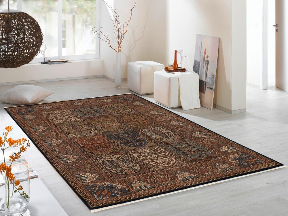 ORIENTTEPPICH 60/90 cm Sonam Bakhtyari Blau Braun, Blau  - Blau/Braun, Basics, Textil (60/90cm) - Cazaris