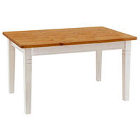 ESSTISCH in Holz 140/90/78 cm  - Bernsteinfarben/Weiß, ROMANTIK / LANDHAUS, Holz (140/90/78cm) - Boxxx