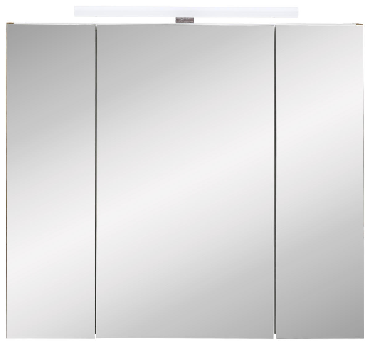 SPIEGELSCHRANK 80/71-75/16 cm  - Eichefarben/Nickelfarben, MODERN, Glas/Holzwerkstoff (80/71-75/16cm) - Stylife