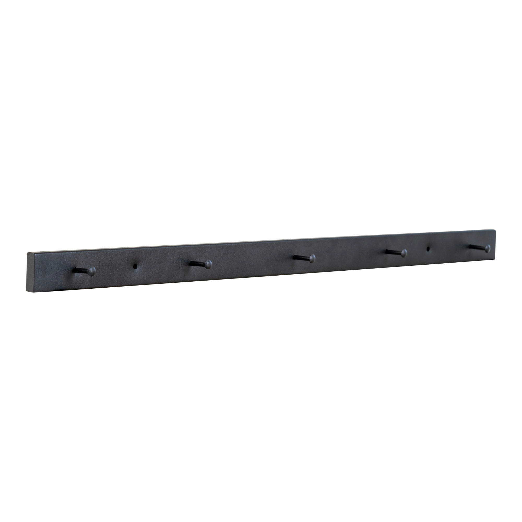 HAKENLEISTE  in Schwarz  - Schwarz, Basics, Metall (70/4/4cm) - MID.YOU