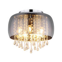 DECKENLEUCHTE 35/28 cm   - Klar/Chromfarben, Basics, Glas/Metall (35/28cm) - Globo