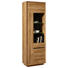 VITRINE in Eichefarben - Chromfarben/Eichefarben, Design, Glas/Holzwerkstoff (67/205/38cm) - Hom`in VITRINE in Eichefarben - Chromfarben/Eichefarben, Design, Glas/Holzwerkstoff (67/205/38cm) - Hom`in