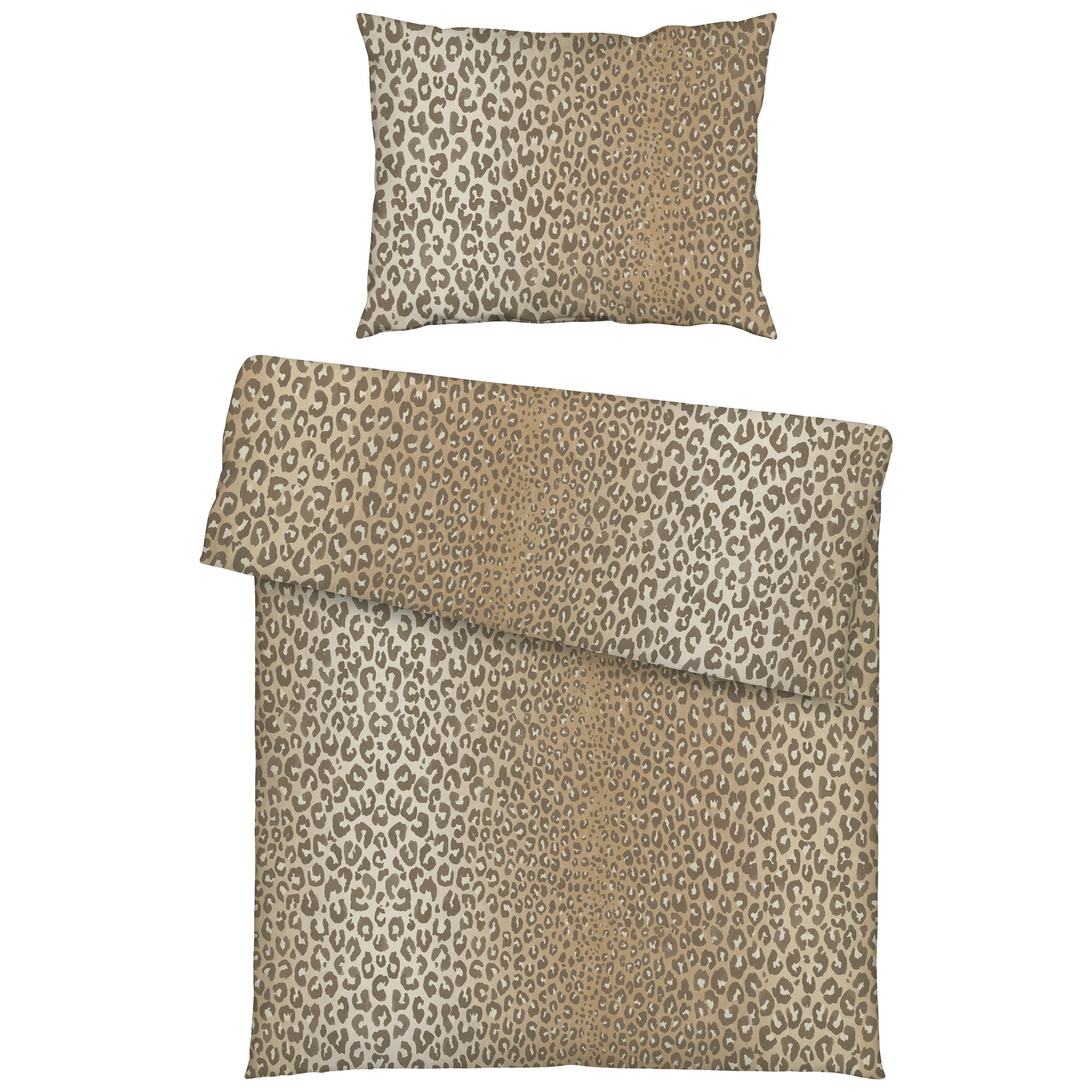 BETTWÄSCHE Impulse Makosatin 140/200 cm  - Beige, Design, Textil (140/200cm) - Estella