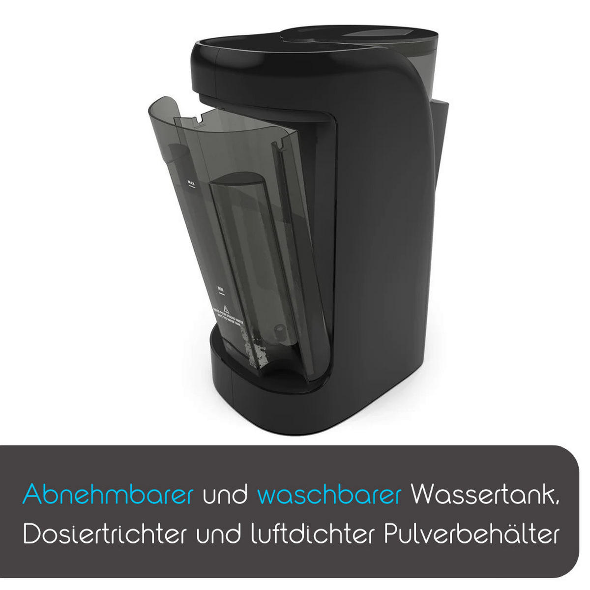 BABYNAHRUNGSZUBEREITER Formula Pro Advanced  - Schwarz, Basics (18,9/38,6/29,6cm) - Baby Brezza
